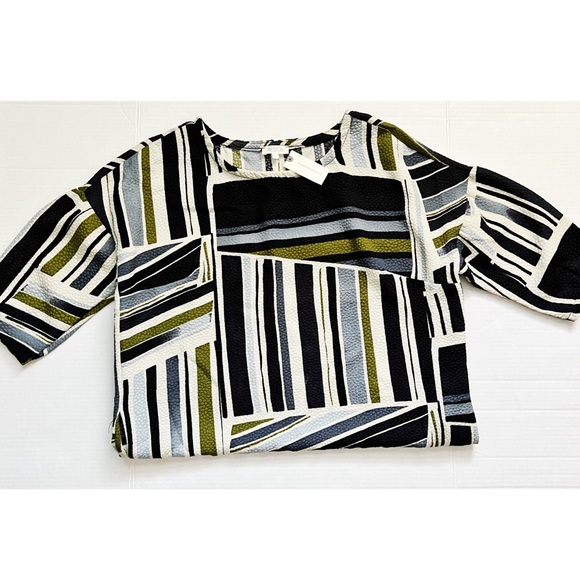 Anthropologie Imagist Tunic Striped Dress Weston Geometric Shift Small - Picture 4 of 6